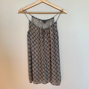 Vince Silk Spaghetti Strap Tank Top Navy